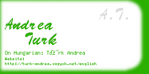 andrea turk business card